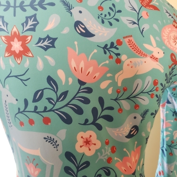 Pixie Girl Modest Woodland Creatures Dress Size 14/16 - Picture 5 of 8